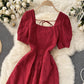 Cute A line short dress fashion dress  699