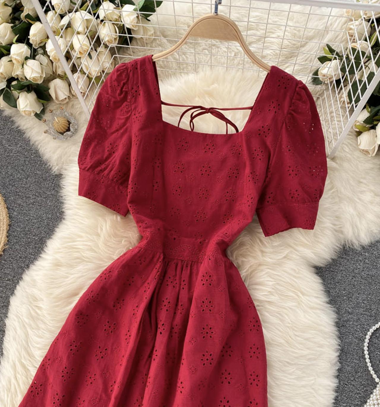 Cute A line short dress fashion dress  699