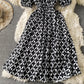 Cute A line round neck dress back bow dress dress  706
