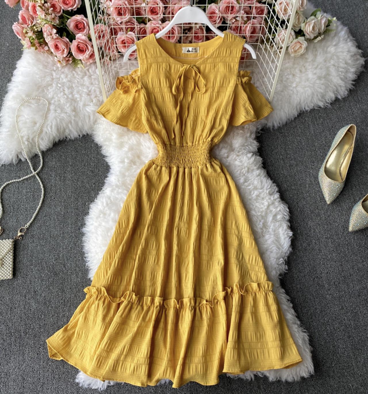 Cute A line short dress fashion dress  727