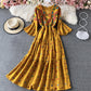 Cute A line embroidered dress  734