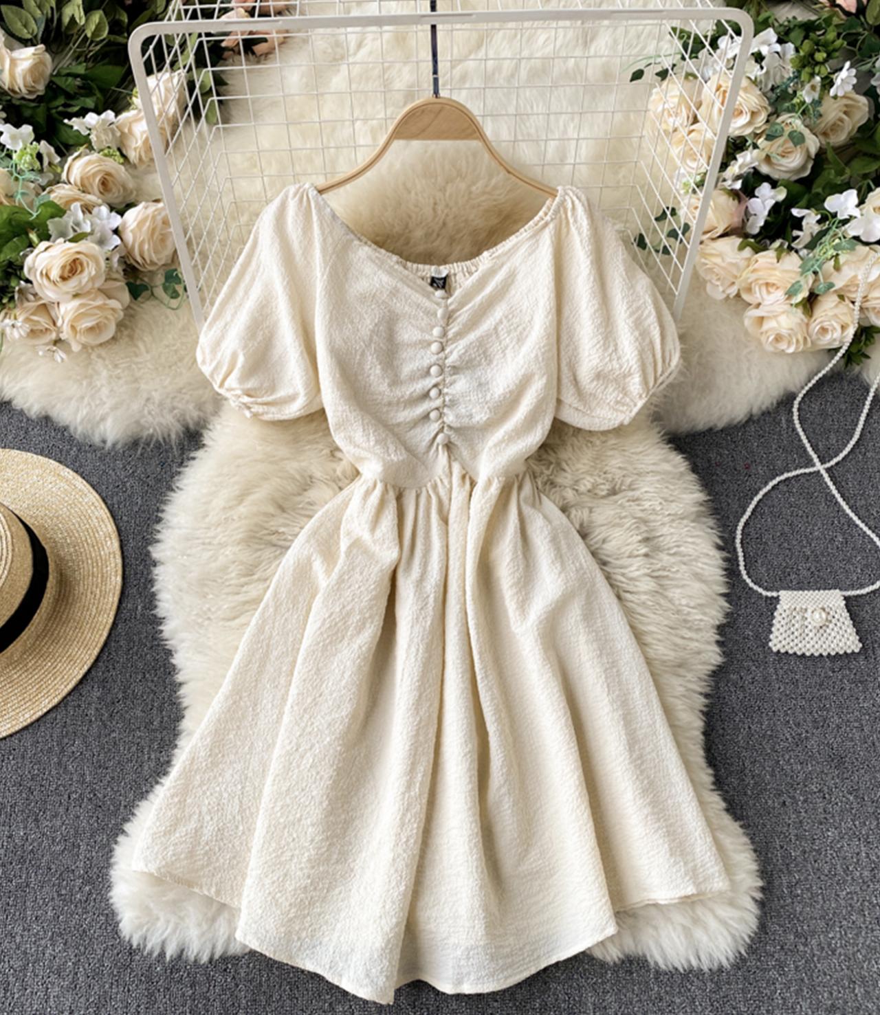 Cute v neck short dress fashion dress  737