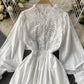 Cute A line long sleeve dress fashion dress  736