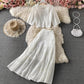 Cute A line two pieces dress fashion dress  710