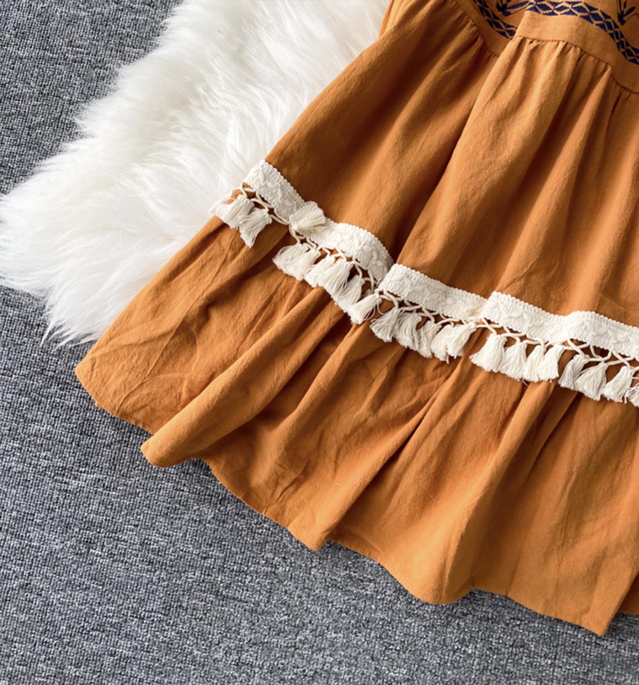 Cute v neck short dress fashion dress  701