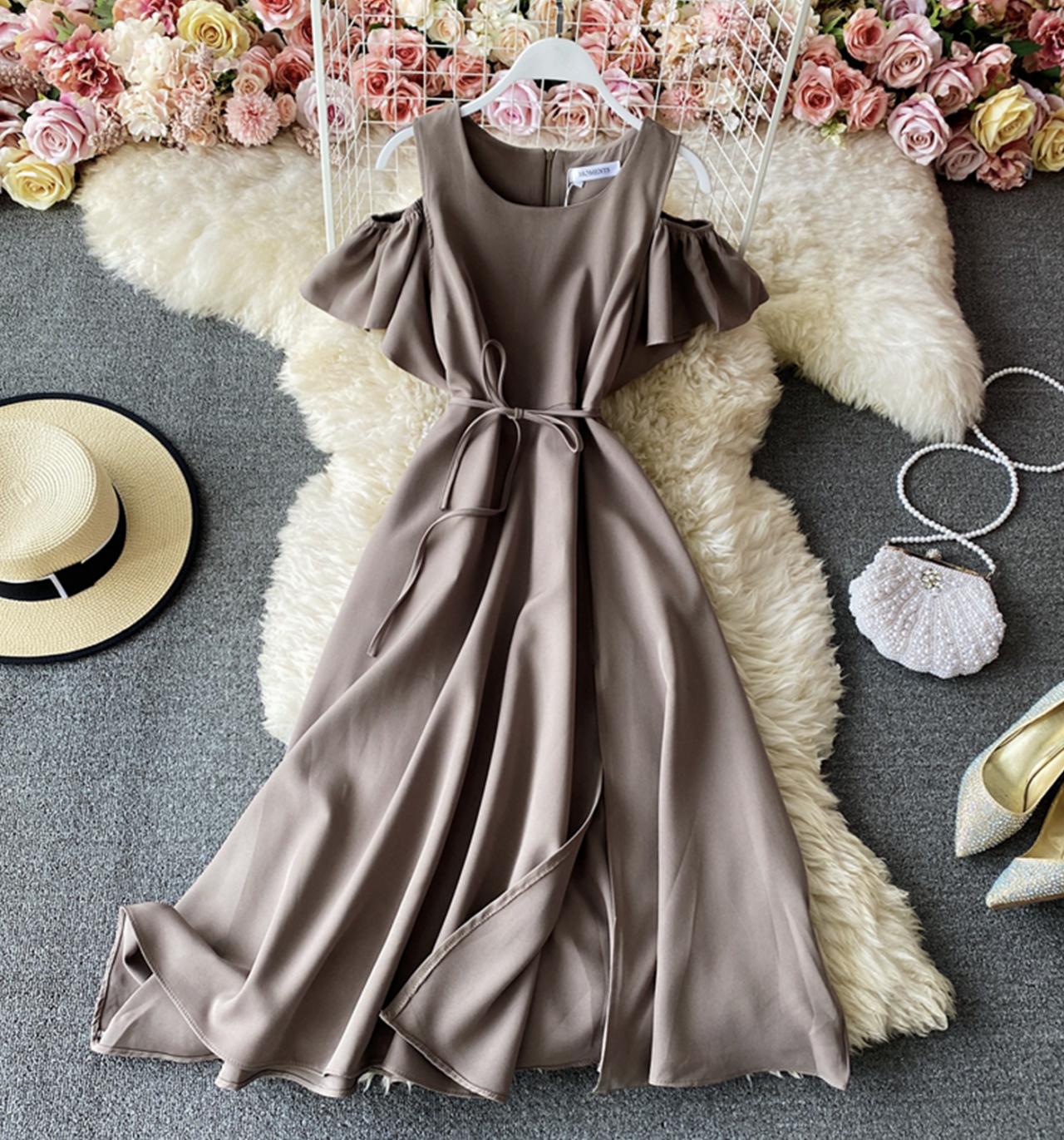 Cute A line short dress fashion dress  696