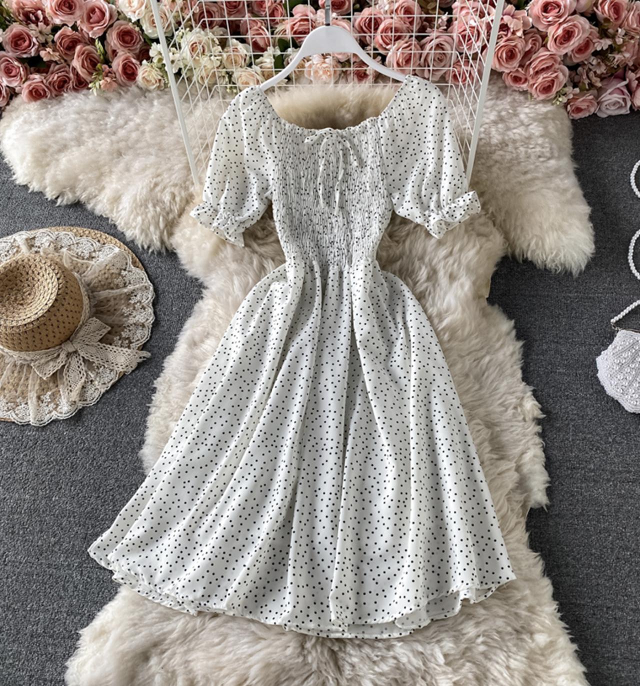 Cute A line short dress fashion dress  716