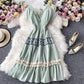 Cute v neck short dress fashion dress  701