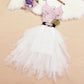 Robe courte en tulle à col en V et jolie robe tendance 718