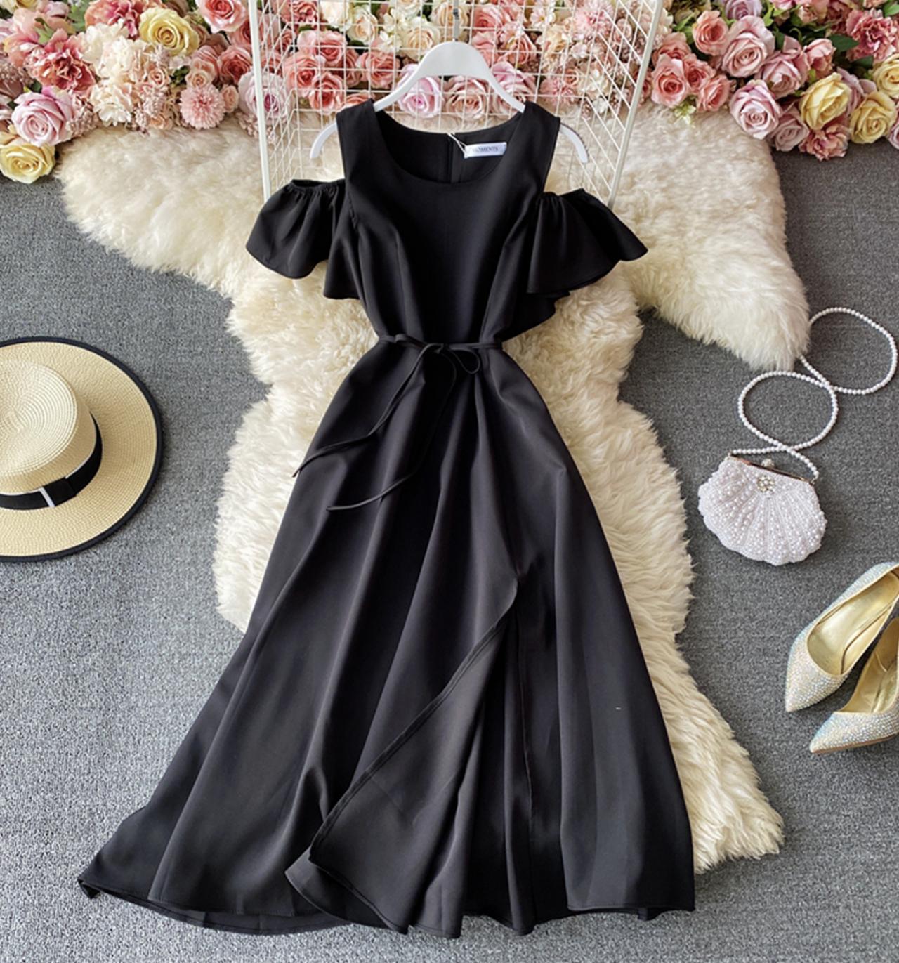 Cute A line short dress fashion dress  696