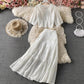 Cute A line two pieces dress fashion dress  710