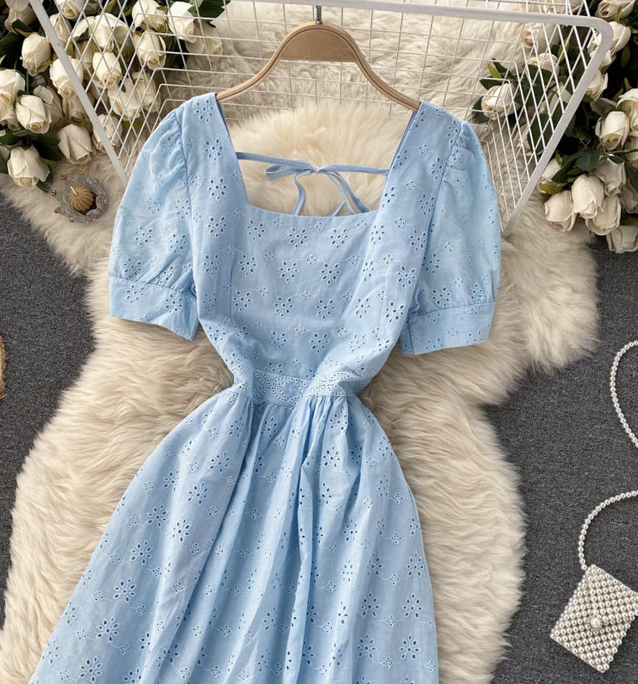 Cute A line short dress fashion dress  699