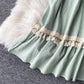 Cute v neck short dress fashion dress  701