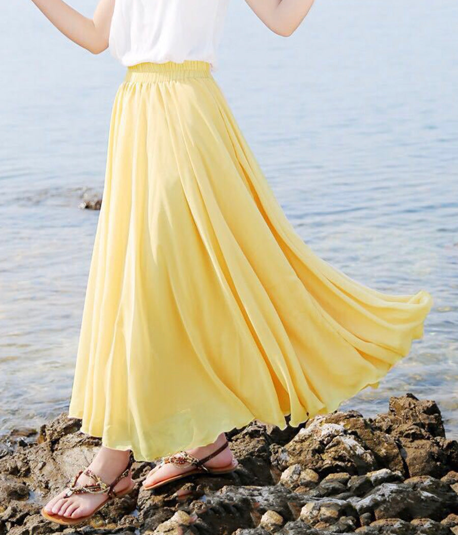 Stylish A line chiffon skirt women's skirt  3510