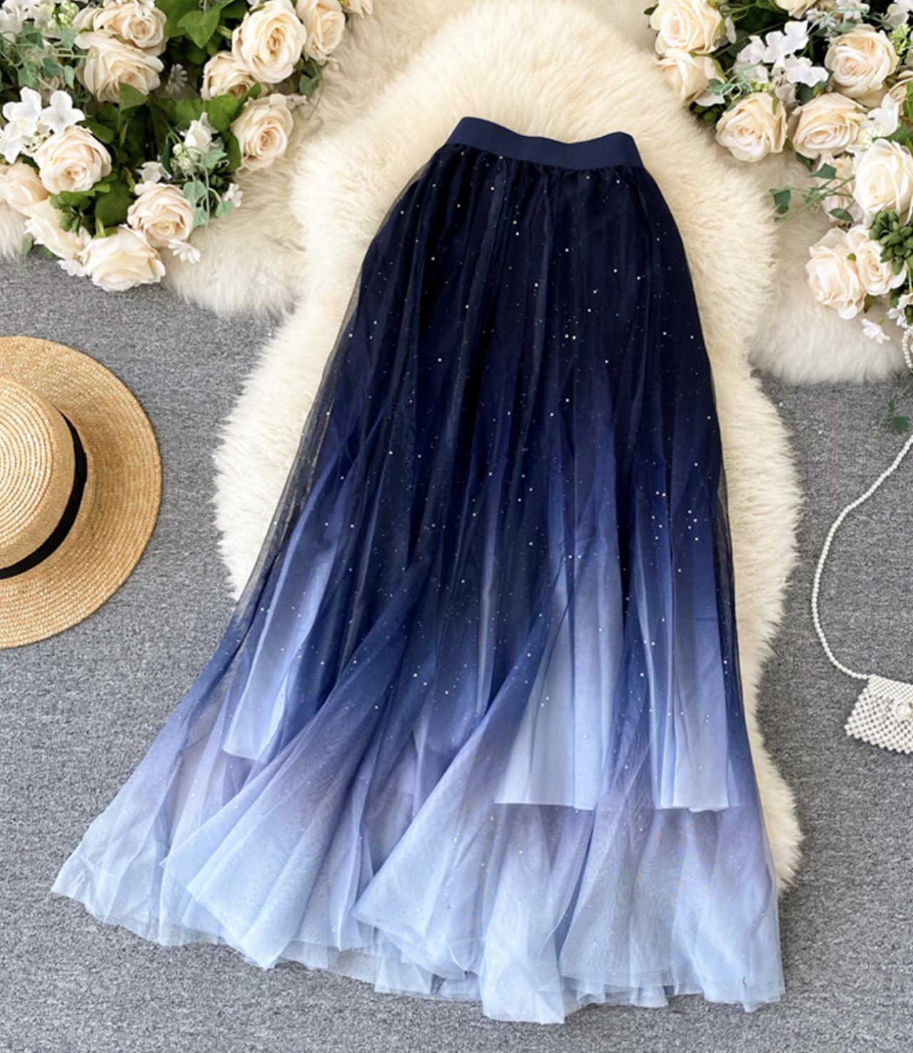 Cute A line tulle skirt  3457