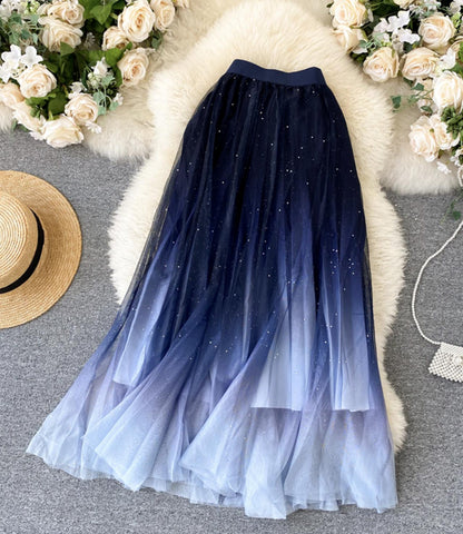 Cute A line tulle skirt  3457