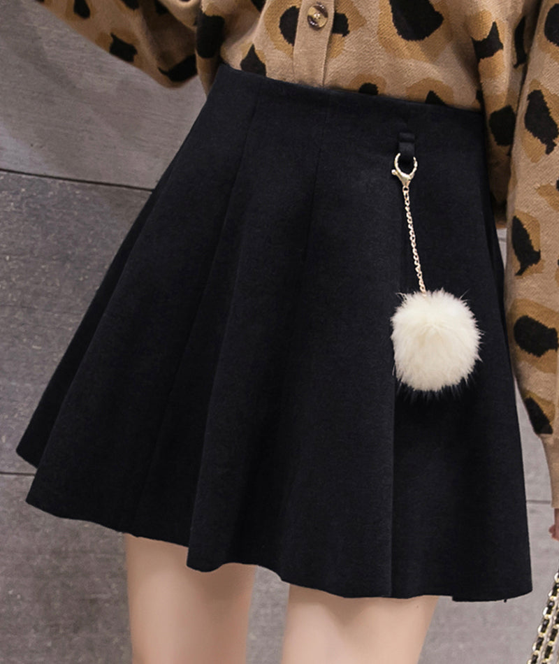 Cute A line short skirt  3471