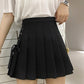 Cute A line side bow pleated skirt  3499