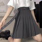 A line pleated skirt  3497