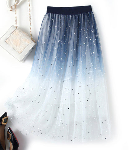 Cute sequins tulle skirt  3514