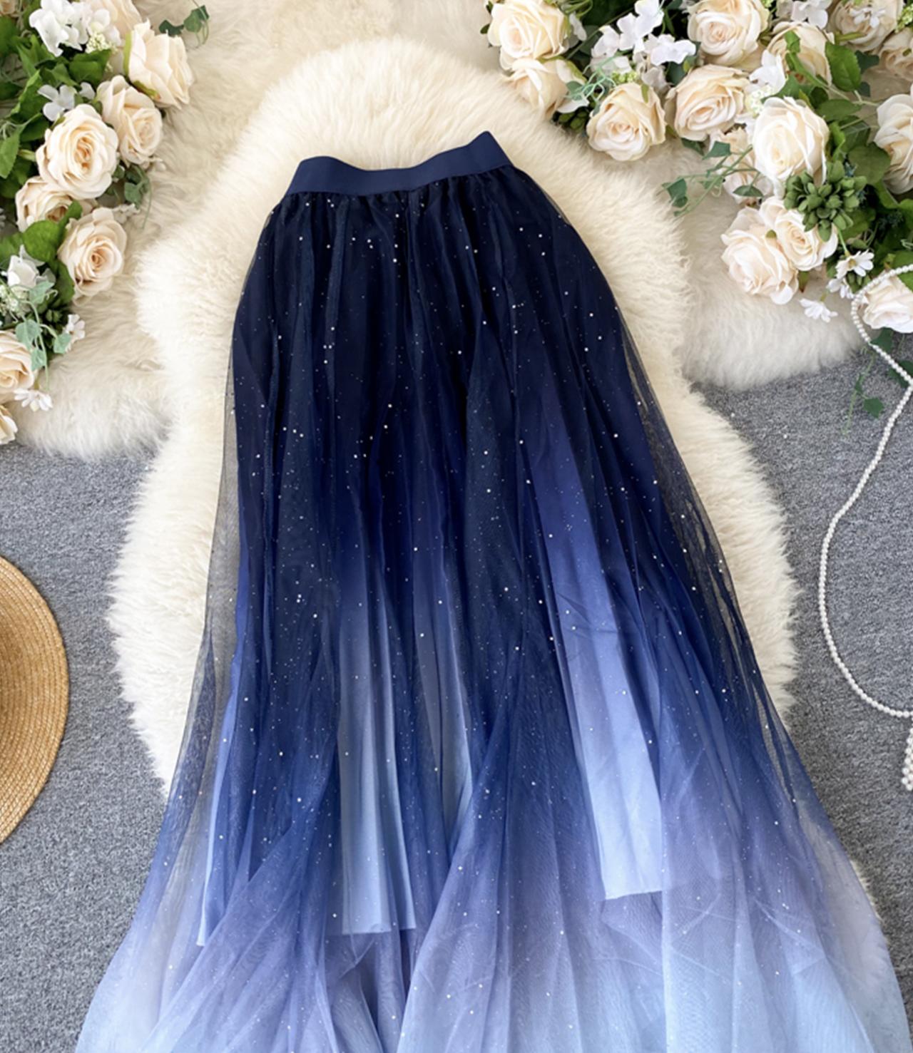Cute A line tulle skirt  3457