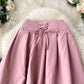 Pink A line skirt cute skirt  3459