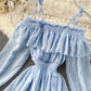 Lovely tulle long sleeve dress A line fashion dress  481