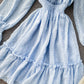 Lovely tulle long sleeve dress A line fashion dress  481