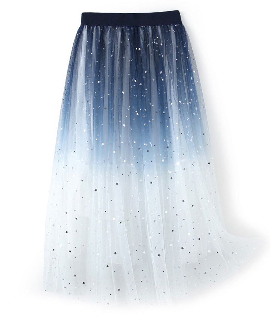 Cute sequins tulle skirt  3514