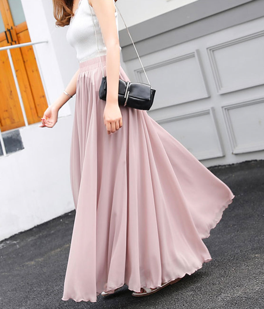 Stylish A line chiffon skirt women's skirt  3510