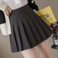 Stylish A line short skirt woolen cloth pleated skirt  3468