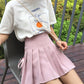 Cute A line side bow pleated skirt  3499