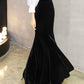 Mermaid velvet long skirt  3483