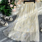 Shiny tulle sequins skirt girl skirt  3492