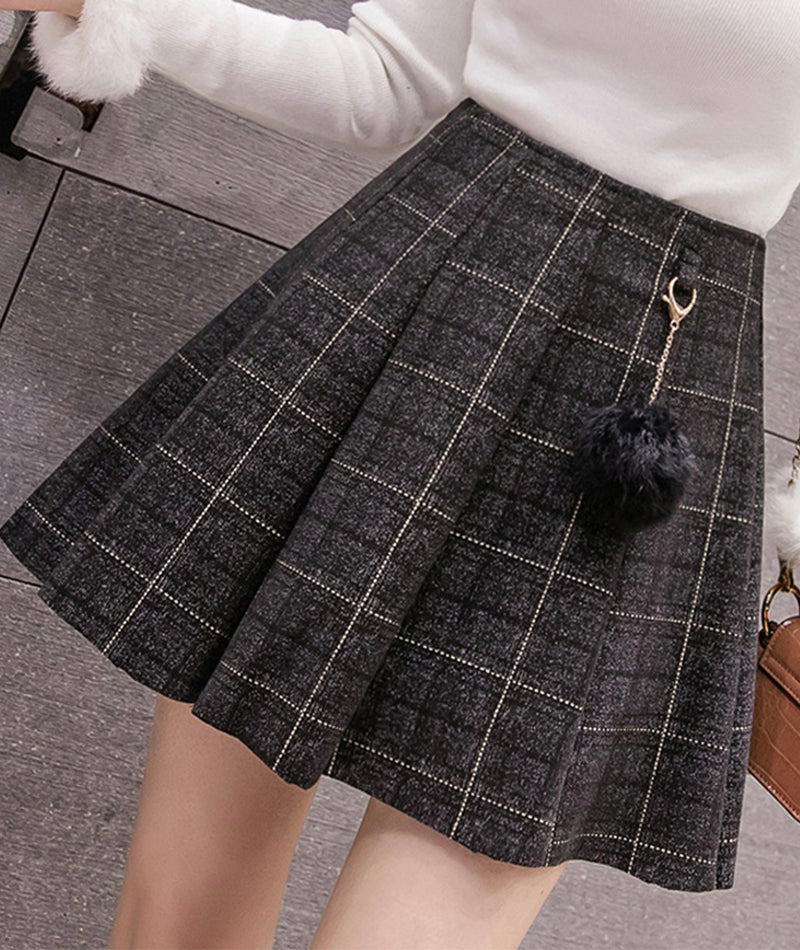 Cute A line short skirt  3471