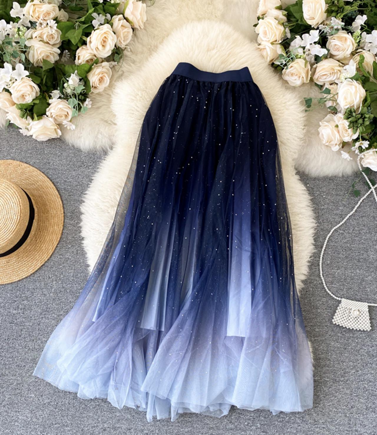 Cute A line tulle skirt  3457