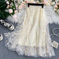 Cute A line tulle little daisy skirt  3503