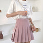 Cute A line side bow pleated skirt  3499