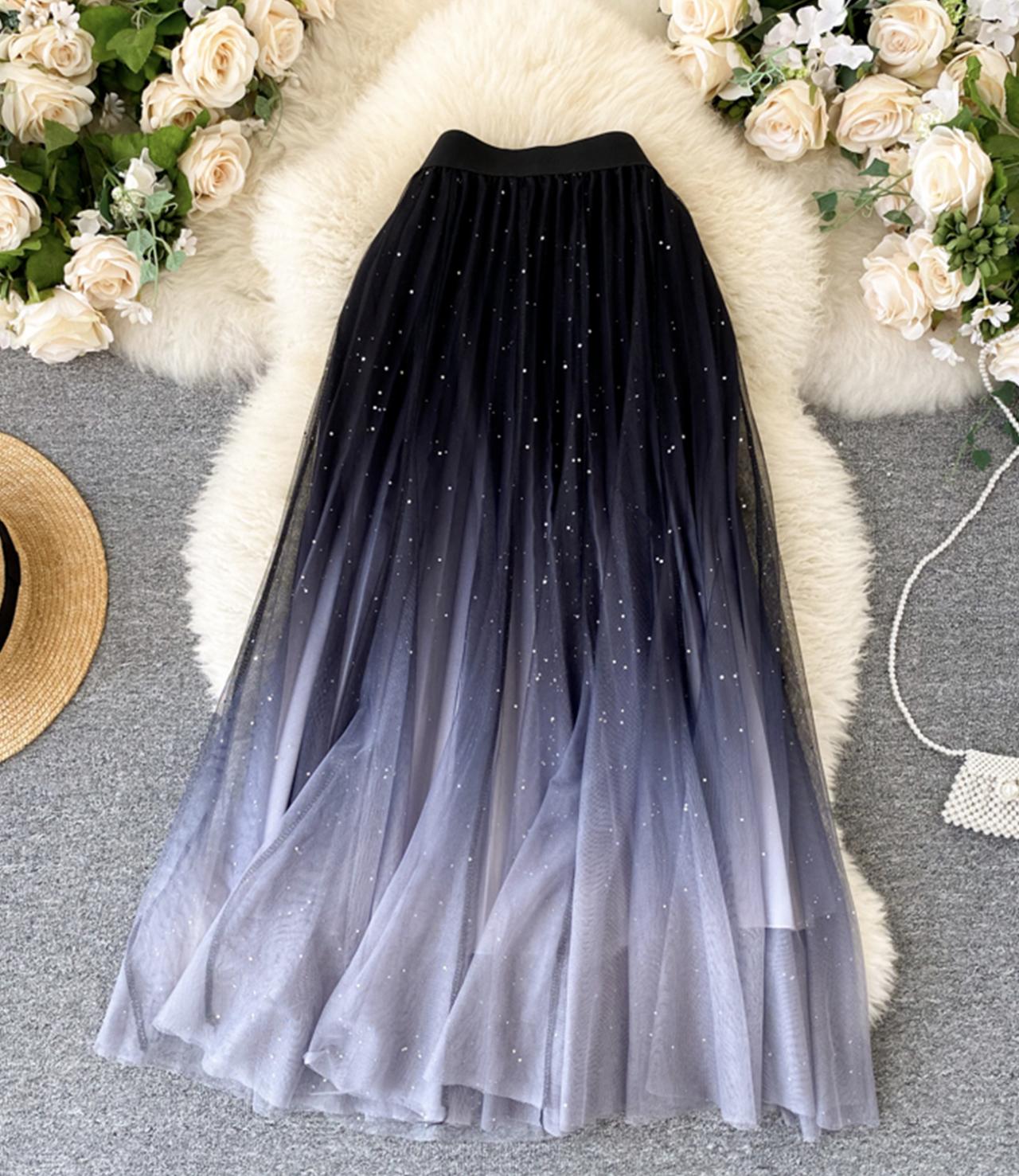 Cute A line tulle skirt  3457