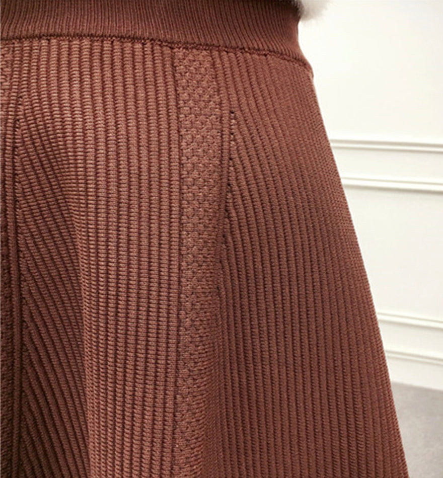 Cute knitted skirt short skirt  3478