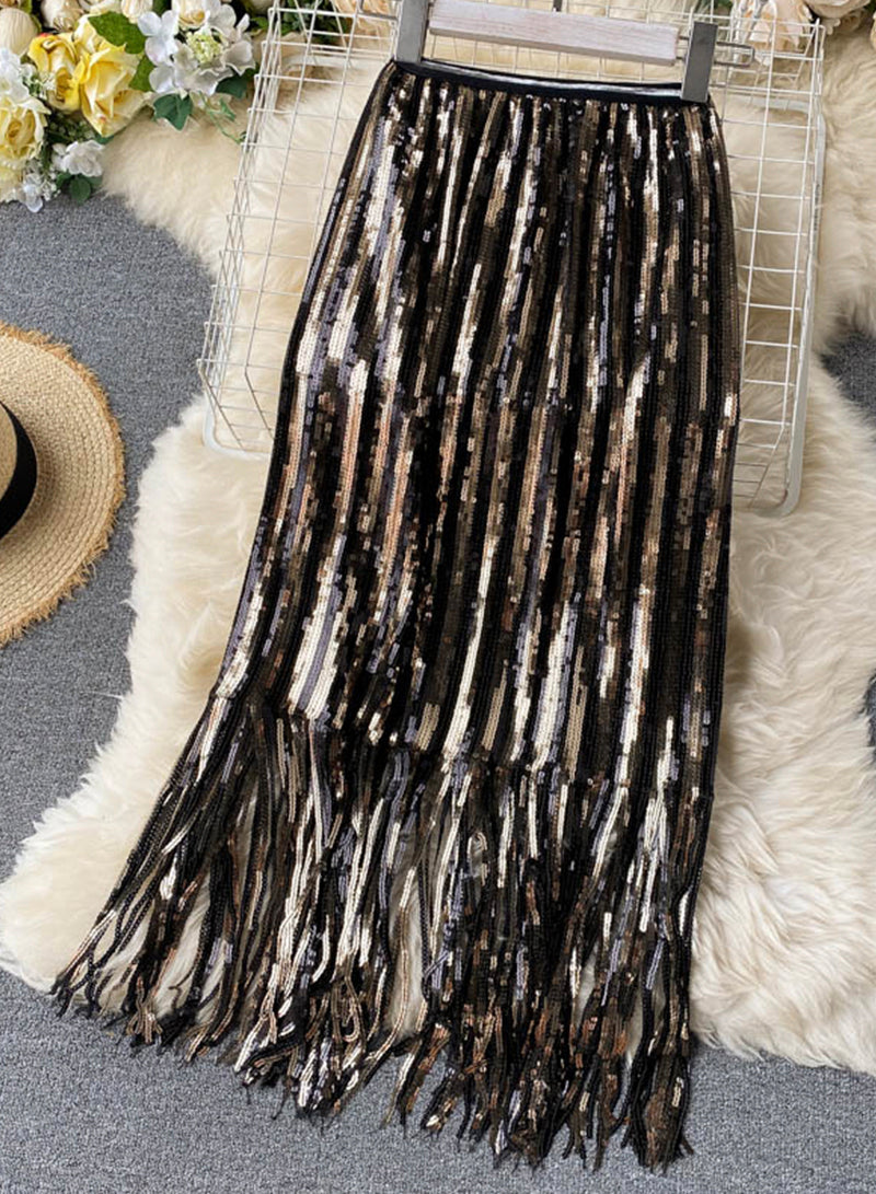 Shiny sequin wrapped hip dress  3490