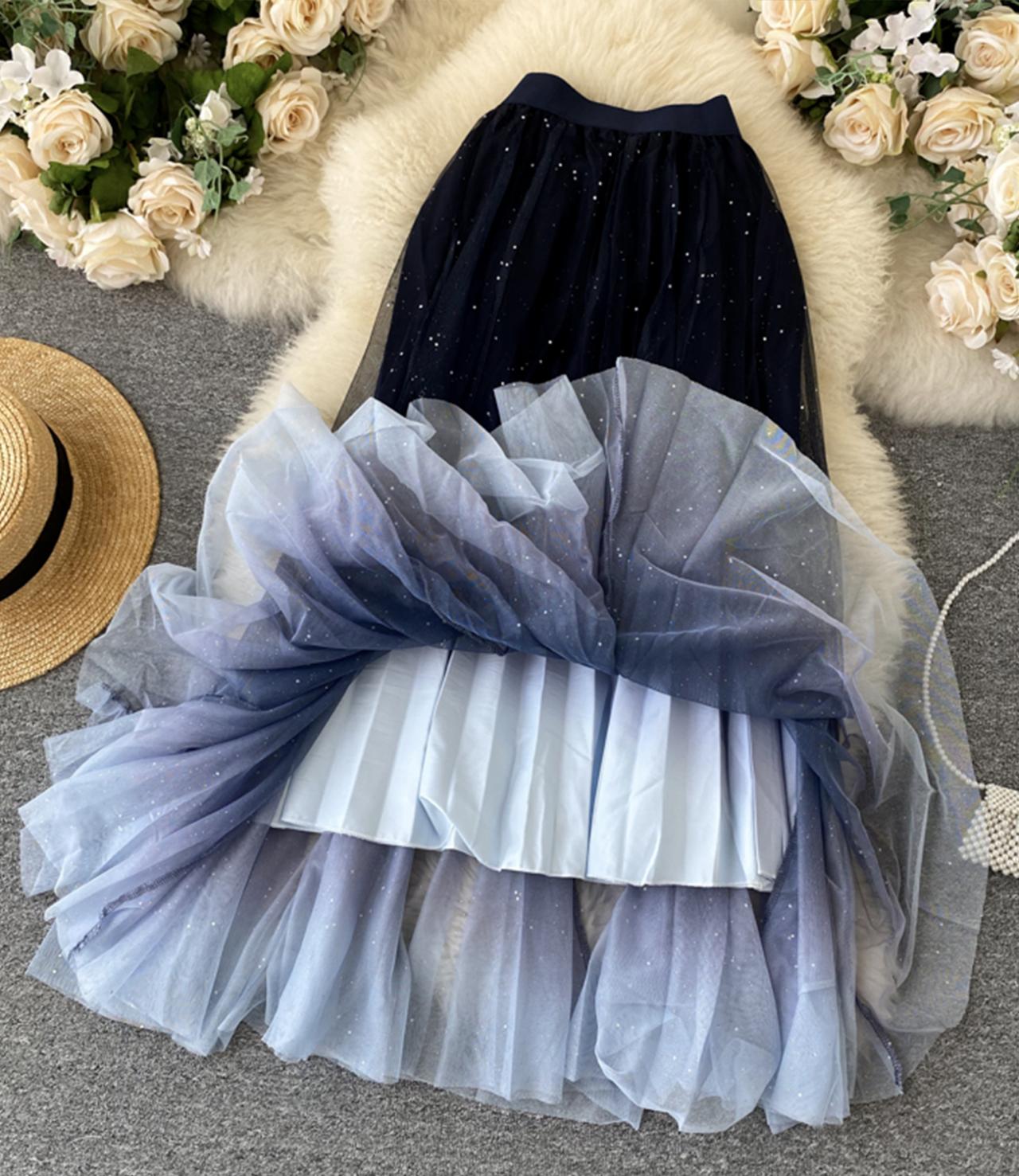 Cute A line tulle skirt  3457