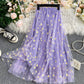 Cute A line tulle little daisy skirt  3503