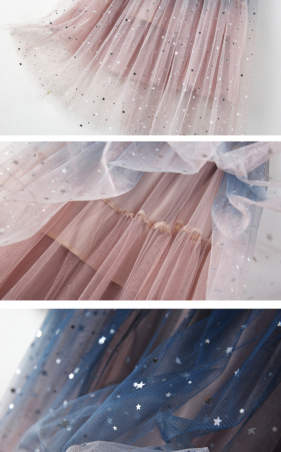 Cute sequins tulle skirt  3514