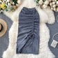 Simple drawstring skirt  3447