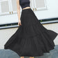 A line soft chiffon skirt women's skirt  3507