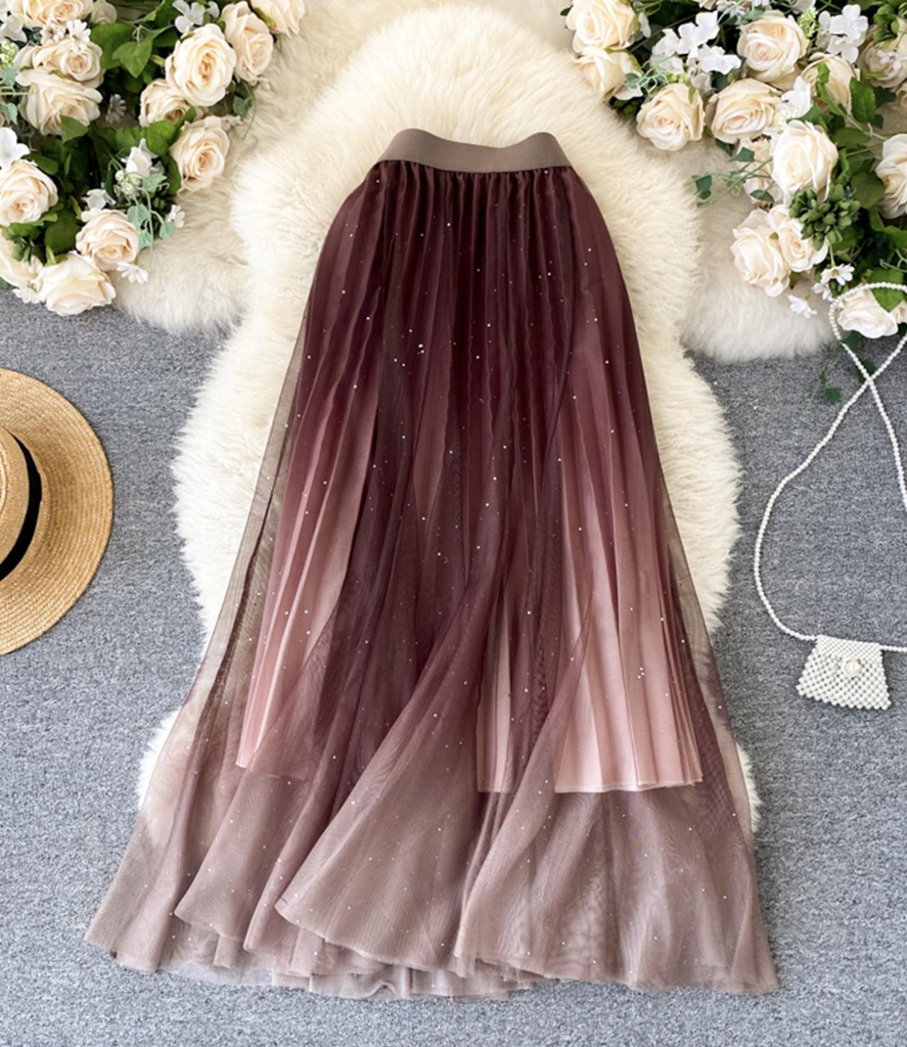 Cute A line tulle skirt  3457