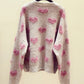 Cute round neck long sleeve sweater  098