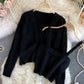 Pullover stylischer zweiteiliger Pullover 055
