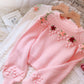 Sweet flowers long sleeve sweater  082